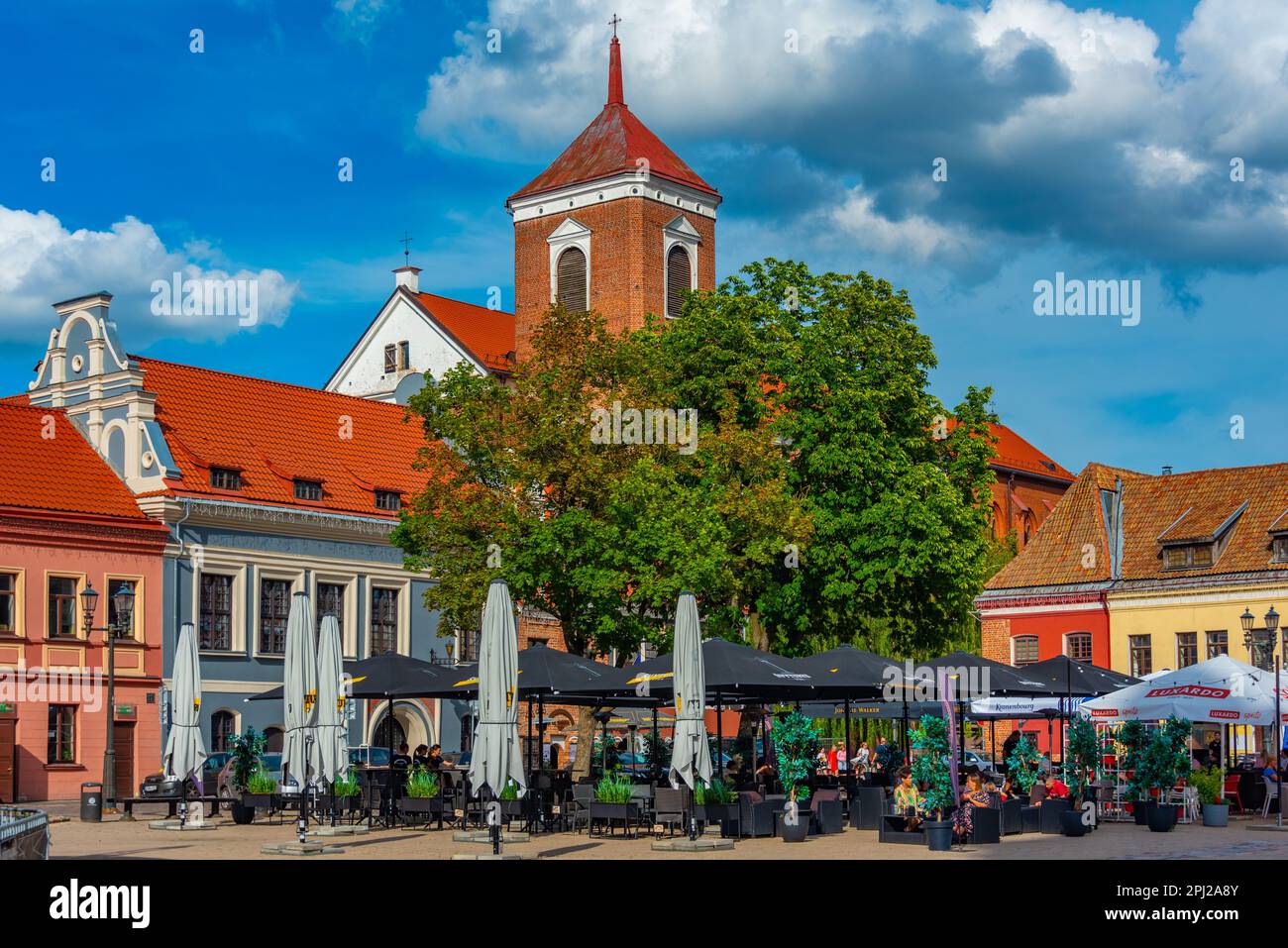 Kaunas, Lithuania, July 5, 2022: Old town square in Kaunas, Lithuania Stock  Photo - Alamy