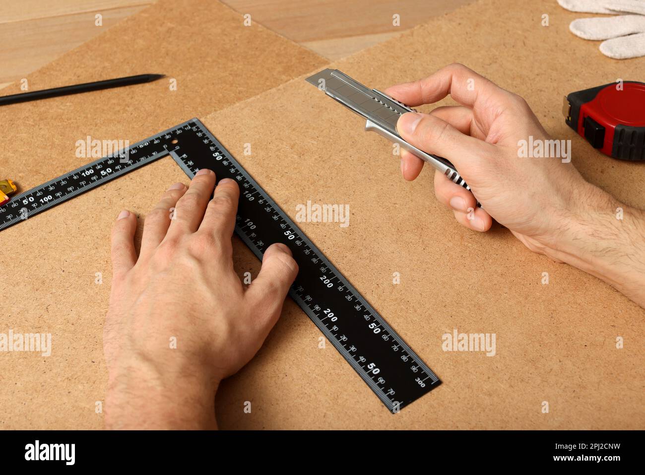 Retractable ruler hi-res stock photography and images - Alamy
