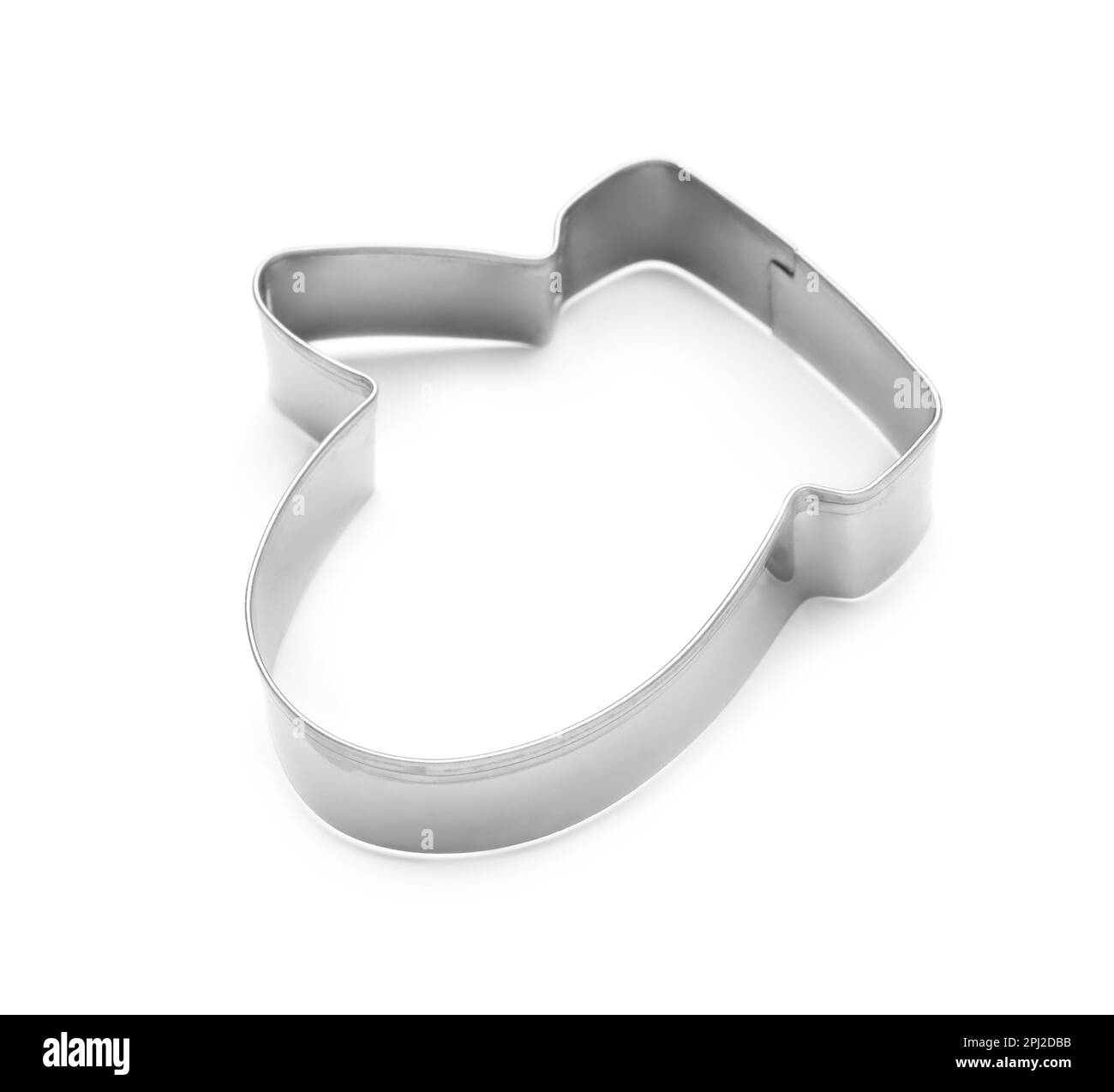 Mitten shaped cookie cutter on white background Stock Photo Alamy