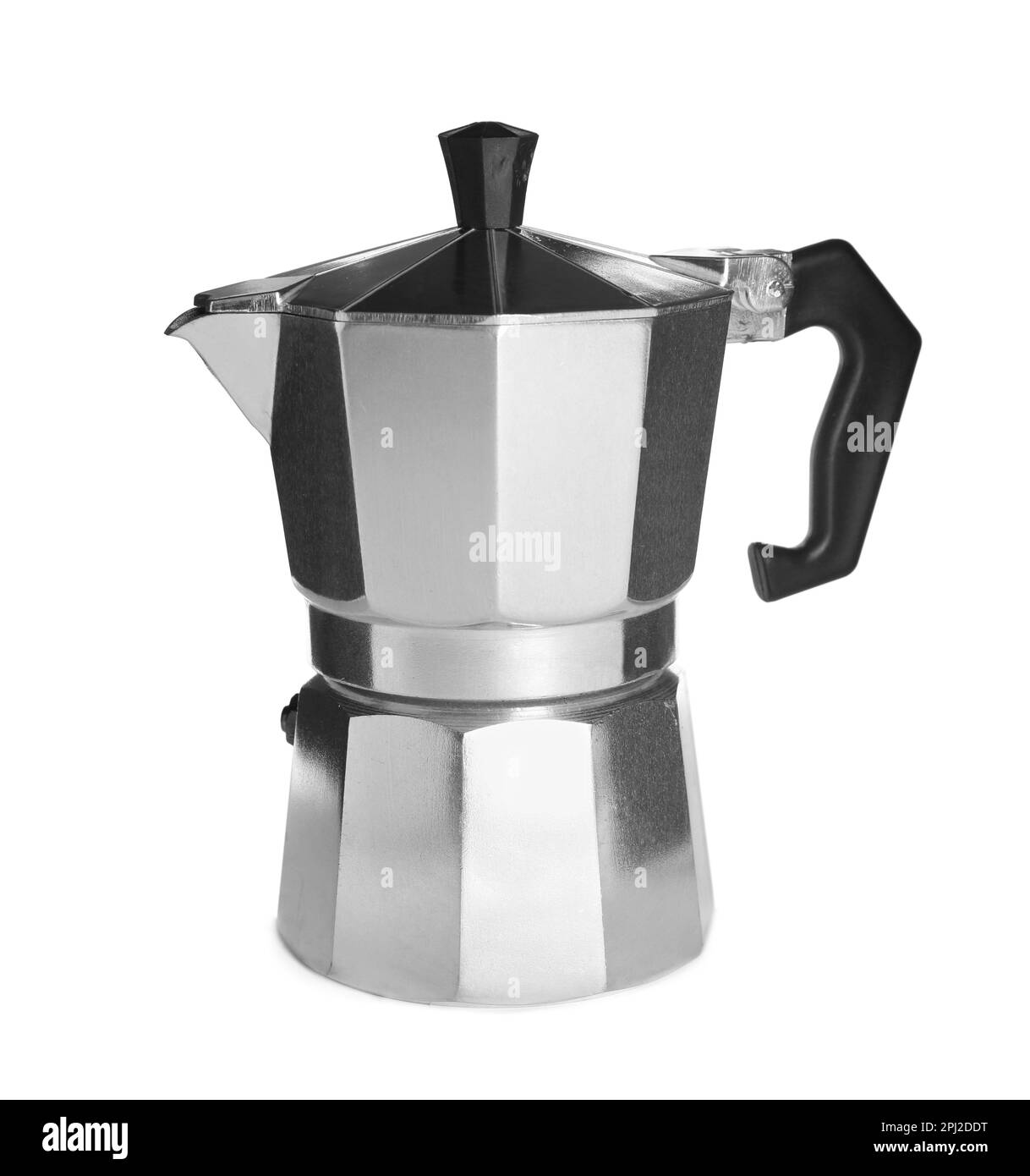 Moka pot isolated on white. Coffee maker Stock Photo Alamy
