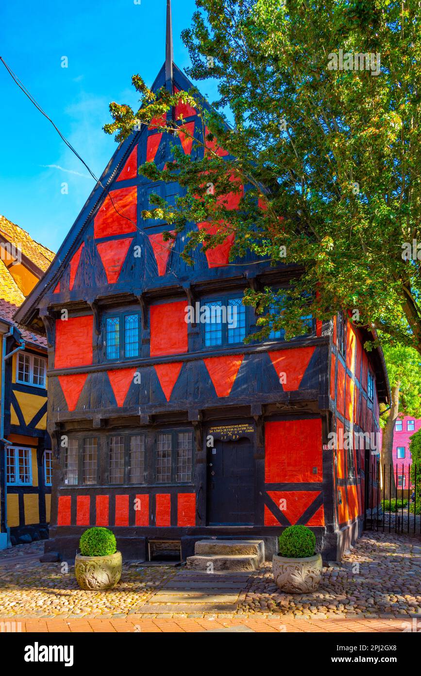 Kolding, Denmark, June 16, 2022 Det Gamle building in