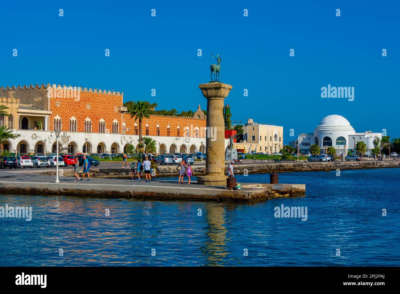 Rhodes waterfront view hi-res stock photography and images - Alamy
