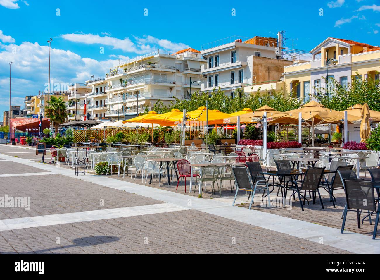 Kalamata, Greece, September 7, 2022: Seaside promenade at the port of  Kalamata in Greece Stock Photo - Alamy