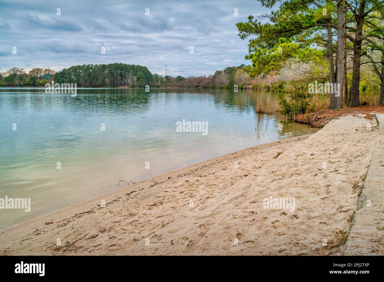 Oak Grove Lake Park in Chesapeake, Virginia, USA Stock Photo