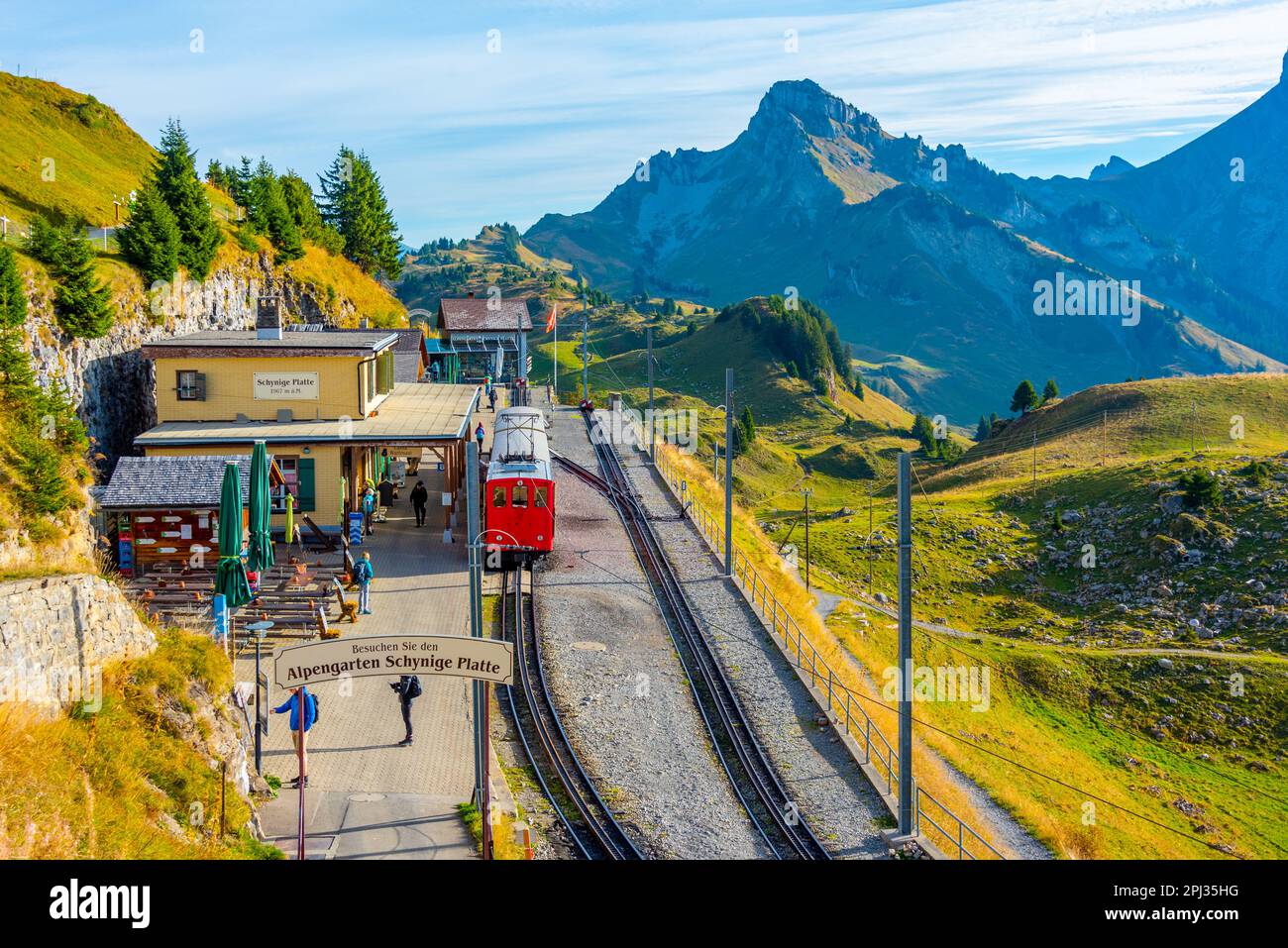 Interlaken, Switzerland, September 23, 2022: Schynige Platte bahn in  Switzerland Stock Photo - Alamy