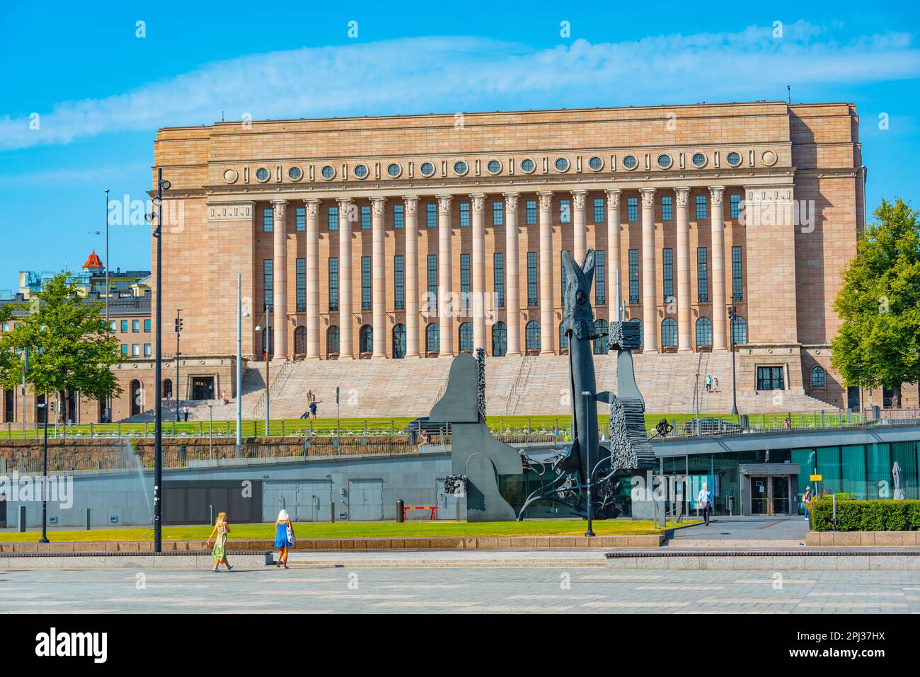 Helsinki, Finland, July 21, 2022: The Parliament House in Finnish ...