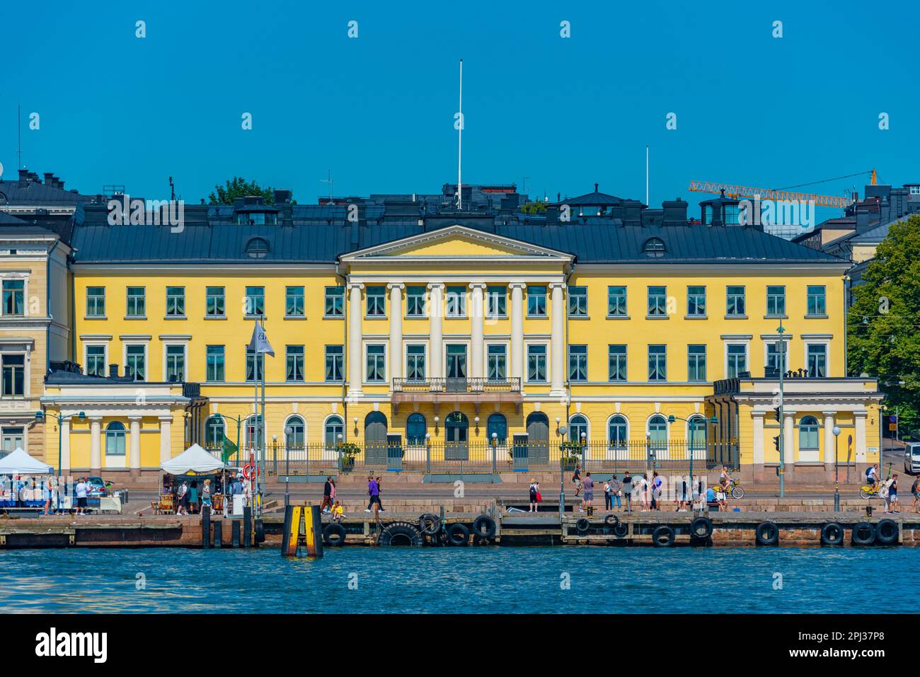 Helsinki, Finland, July 21, 2022: View of the presidential palace in Helsinki, Finland . Stock Photo