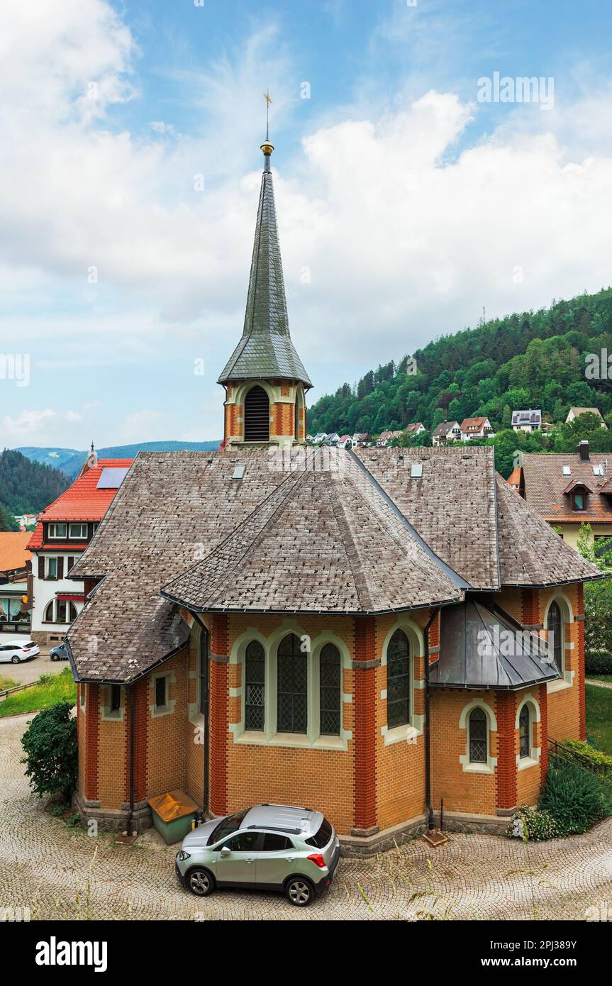 beautiful church in Triberg Germany Stock Photo