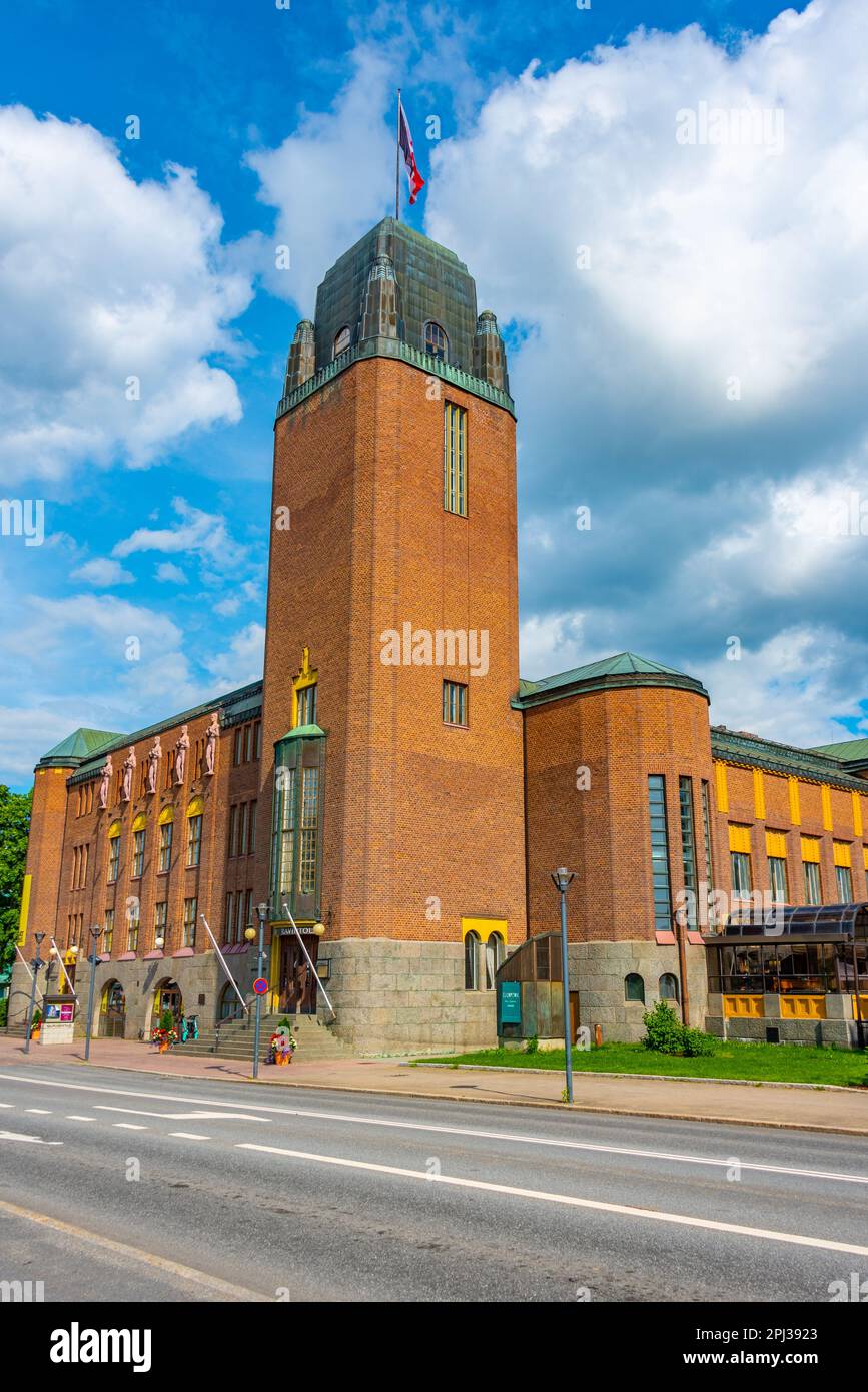 Joensuu, Finland, July 25, 2022: Municipal Theatre of Joensuu in Finland. Stock Photo