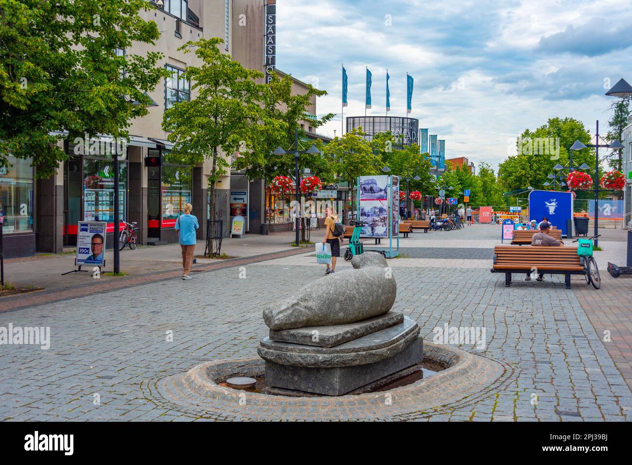 Lappeenranta, Finland, July 26, 2022: View of a commercial street in  Lappeenranta, Finland Stock Photo - Alamy