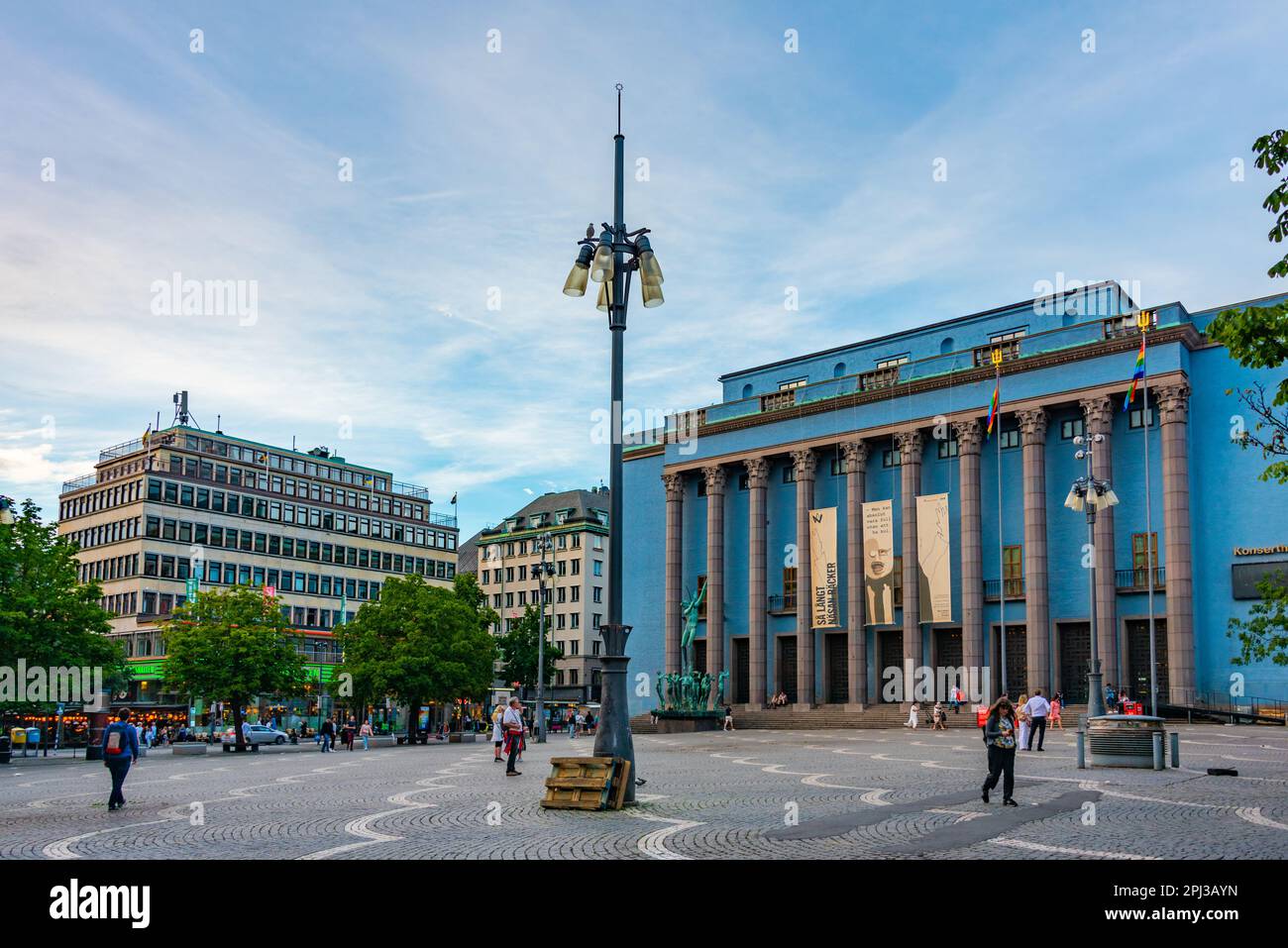 Stockholm, Sweden, August 2, 2022: Stockholm Concert Hall in Sweden. Stock Photo