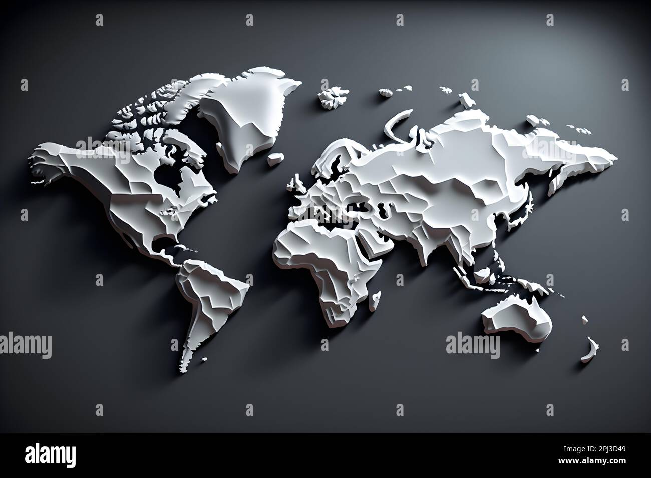 world map layout, image of countries, land and water on the globe ...