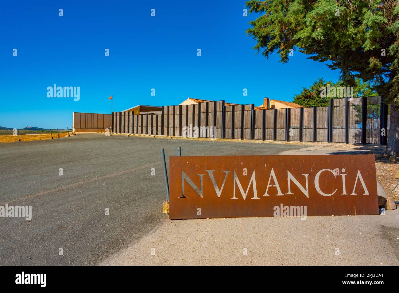 Numancia, Spain, June 5, 2022: Ancient ruins of Numancia near Soria, Spain. Stock Photo