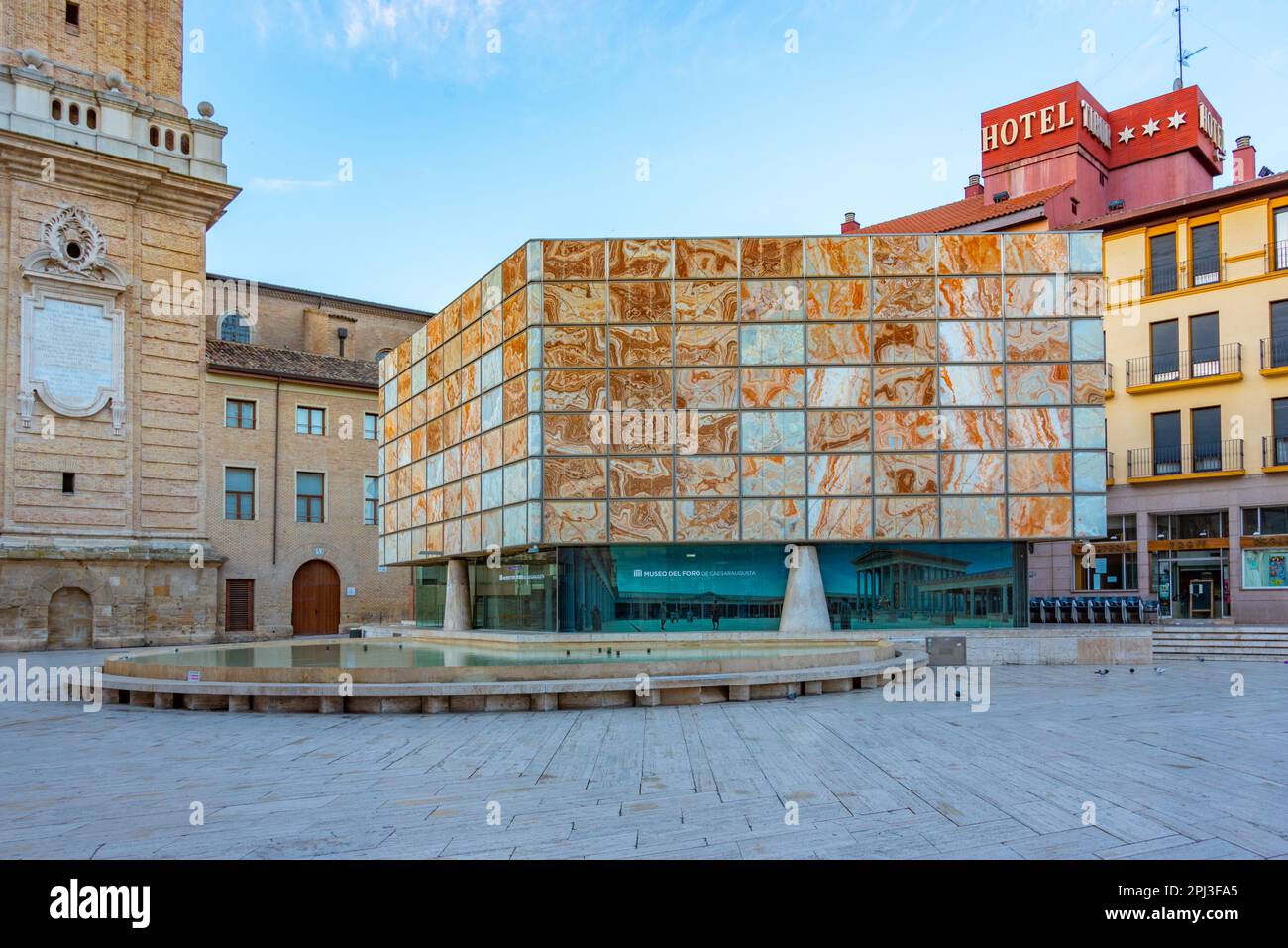 Zaragoza, Spain, May 30, 2022: Museo del Foro de Caesaraugusta in Spanish town Zaragoza. Stock Photo