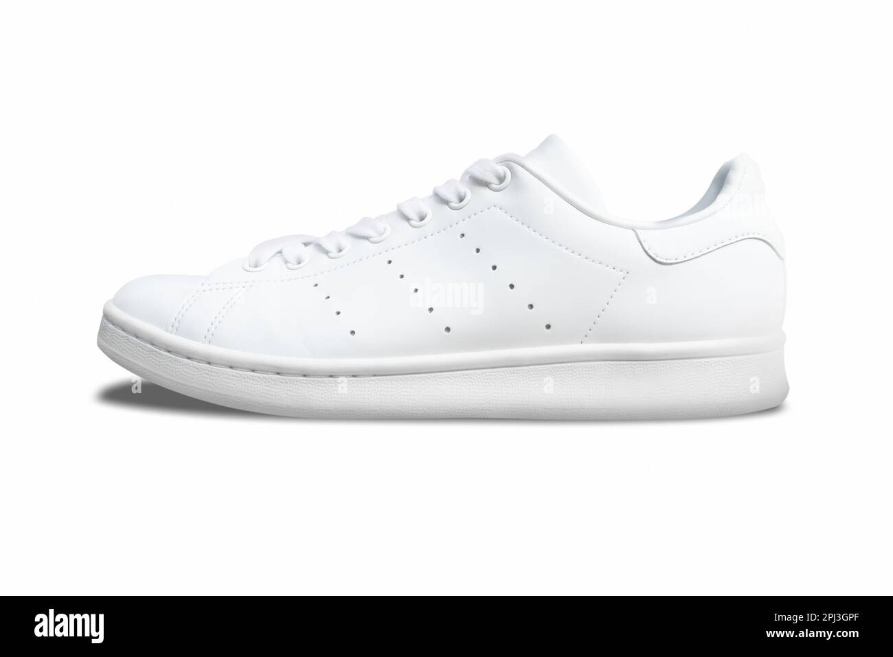 A white shoe isolated on white background Stock Photo Alamy