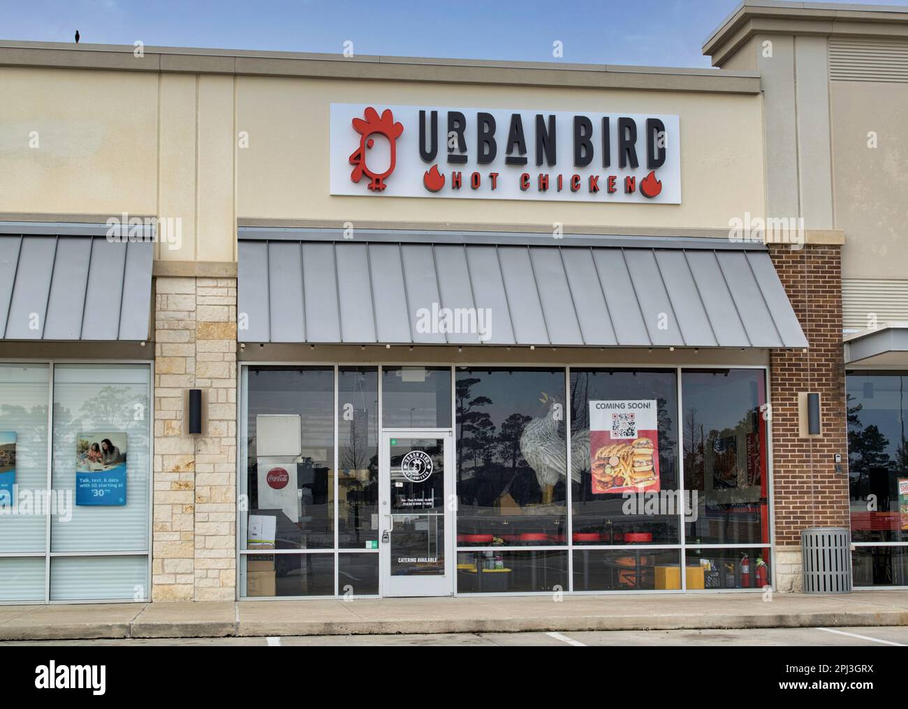 Humble, Texas USA 02262023 Urban Bird Hot Chicken storefront