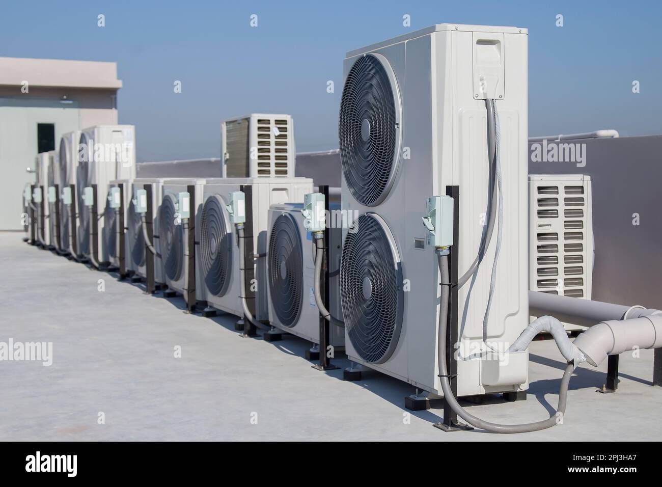 air condition outdoor unit compressor install outside the building