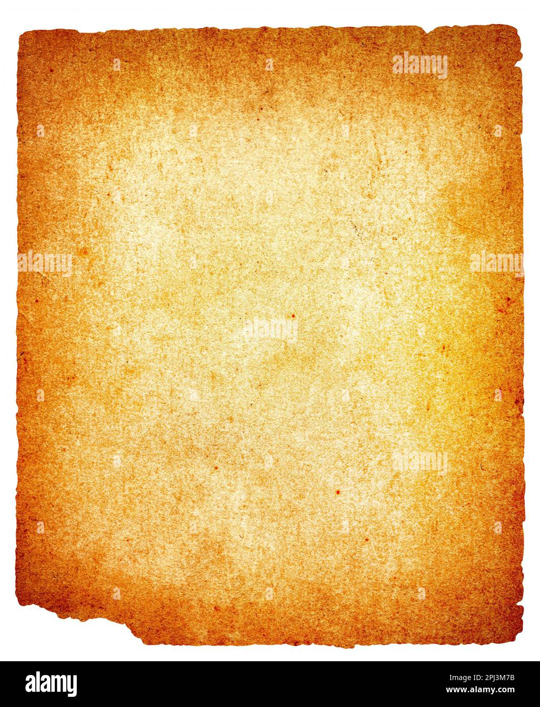 Old and Vintage Paper Isolated on the White Background Stock Photo - Alamy