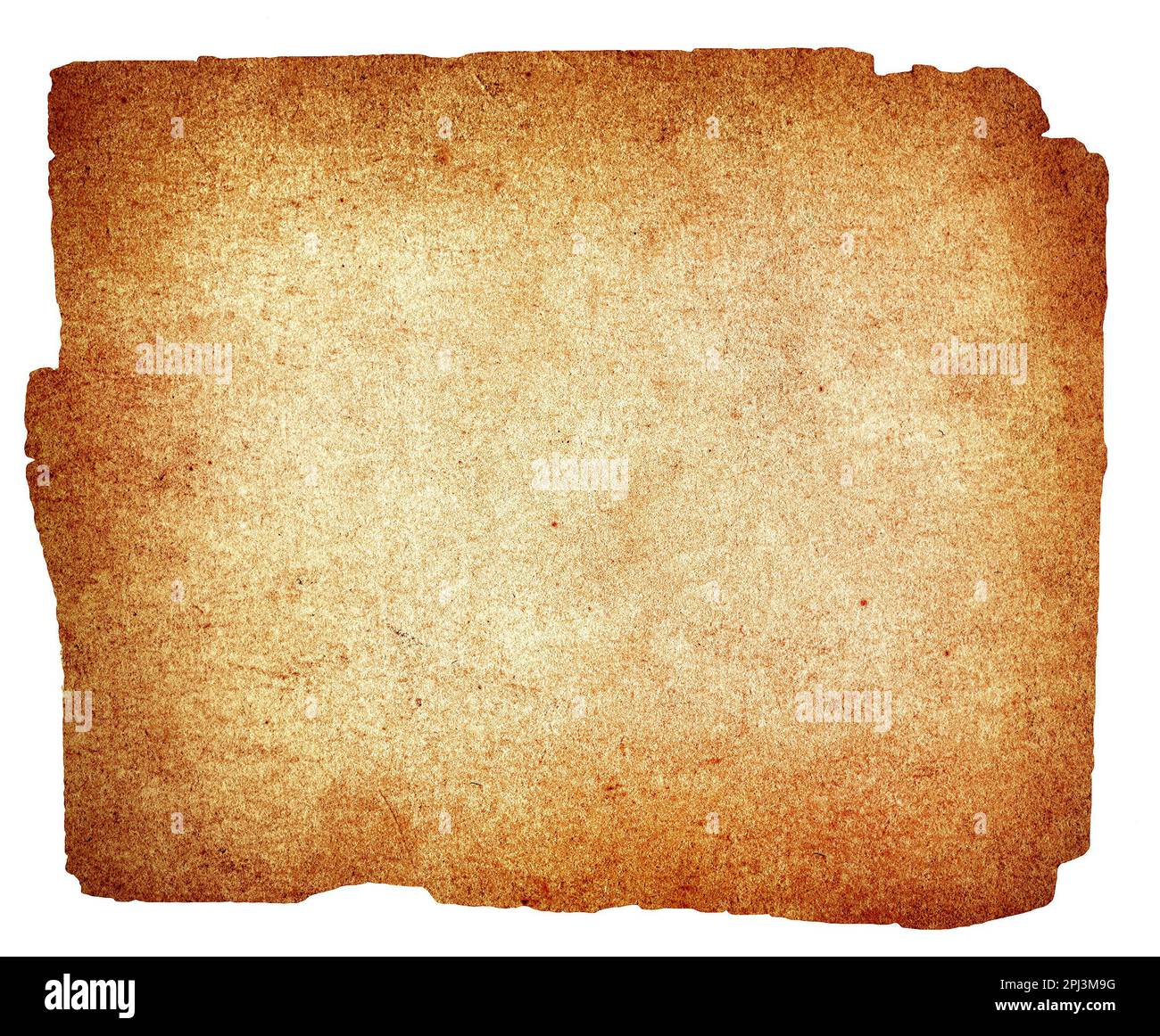 Old and Vintage Paper Isolated on the White Background Stock Photo - Alamy