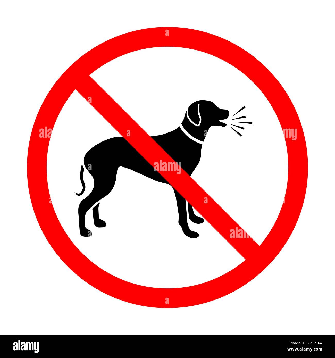 SIgn NO EXCESSIVE BARKING PLEASE RESPECT OUR NEIGHBORS on white