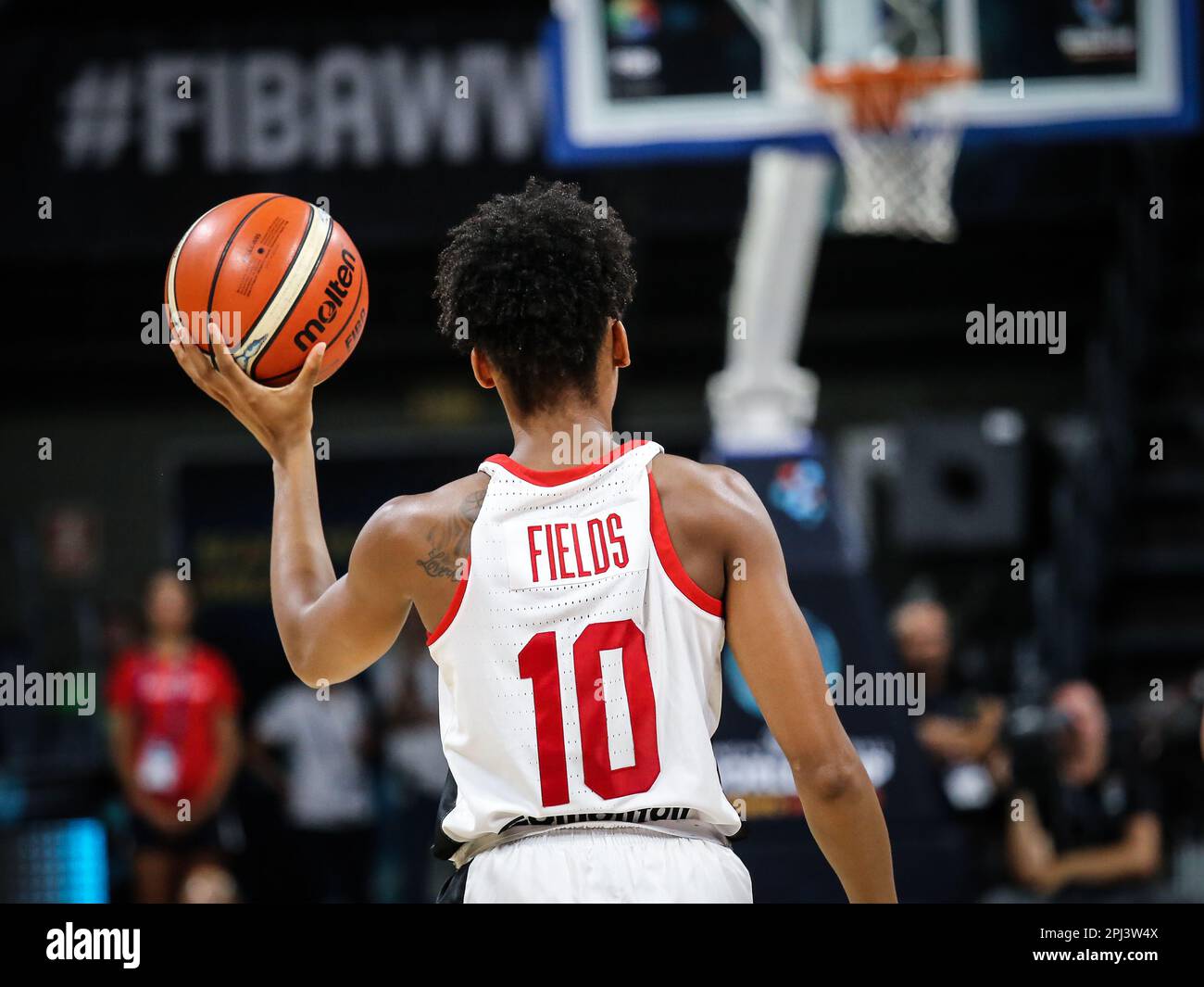 Spain, Tenerife, September 28, 2018: Canadian basketball player Nirra Fields during the FIBA Women's Basketball World Cup in Spain. Stock Photo