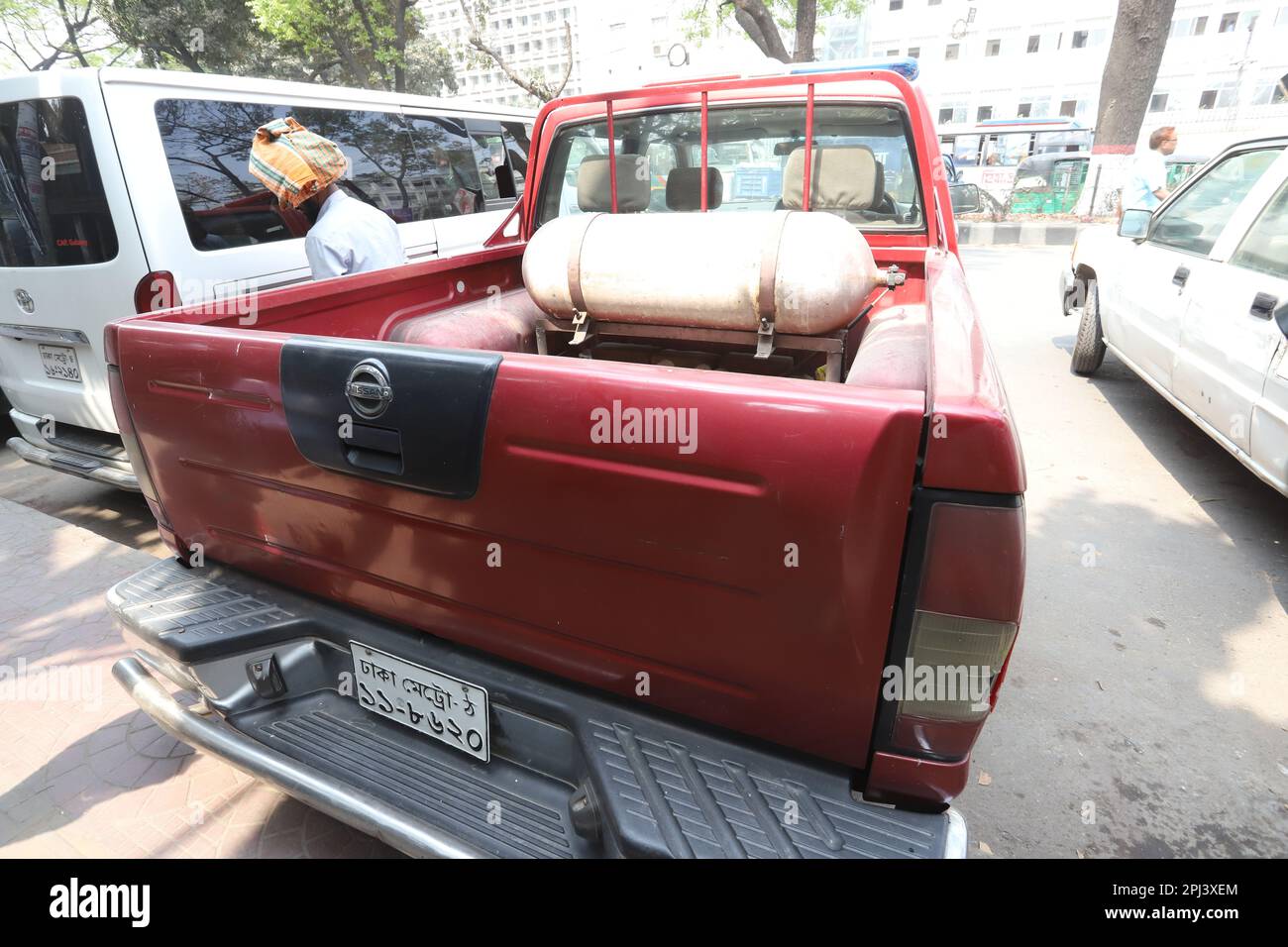 The majority of cars in Dhaka now run on compressed natural gas or CNG