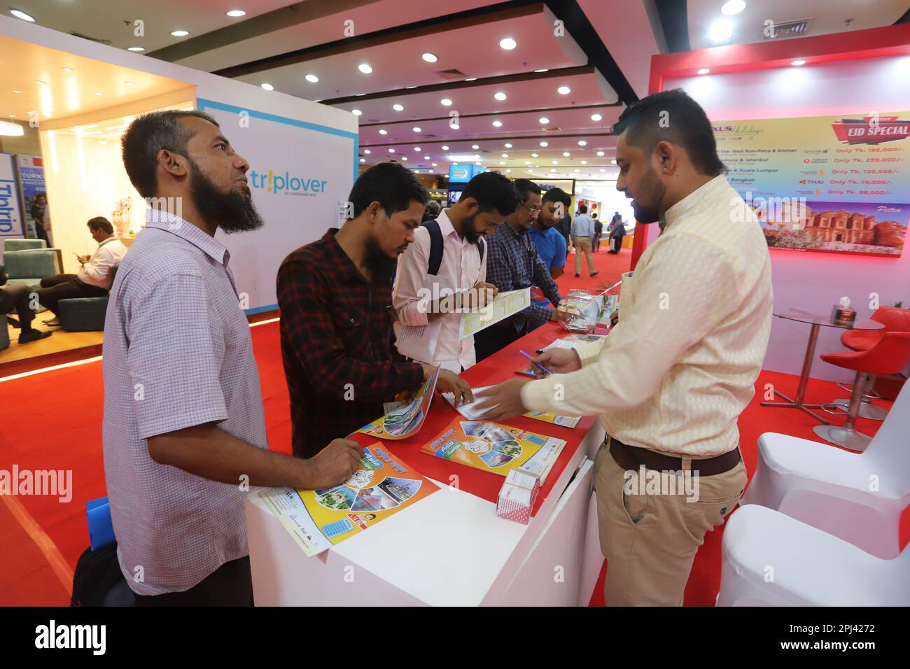 Three-day-long Bangladesh Travel and Tourism Fair begins at the Bangabandhu International Conference Centre in Dhaka organised by the Tour Operators A Stock Photo