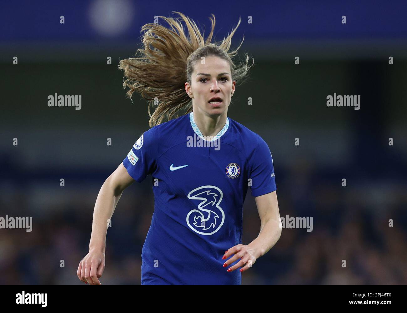 London, UK. 30th Mar, 2023. Melanie Leupolz of Chelsea during the UEFA Womens Champions League match at Stamford Bridge, London. Picture credit should read: Paul Terry/Sportimage Credit: Sportimage/Alamy Live News Stock Photo