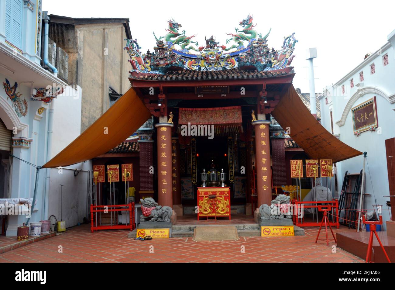 Thailand, Phuket Island, Phuket City: Sang Tham Shrine, originally ...