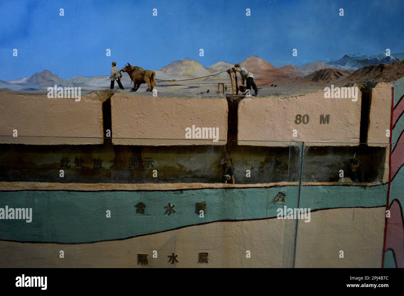 People's Republic of China, Xinjiang Province, Turpan the "Karez" irrigation system consists of