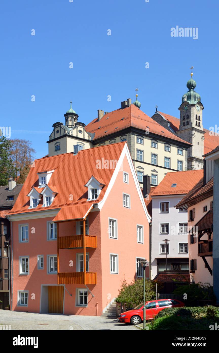 Lech Building Germany, Upper Bavaria, Landsberg am Lech: the former Jesuit grammar ...