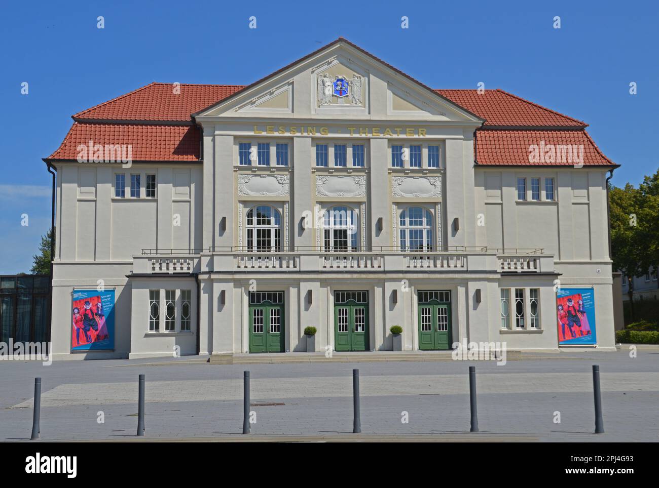 Germany, Niedersachsen, Wolfenbüttel:  the Lessing Theatre was opened in 1909 with a performance of 'Nathan der Weise' by Gotthold Ephraim Lessing.  B Stock Photo