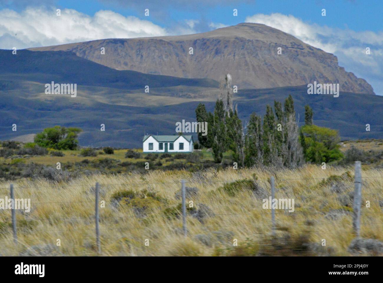 Argentina, El Calafate:  a typically isolated estancia. Stock Photo