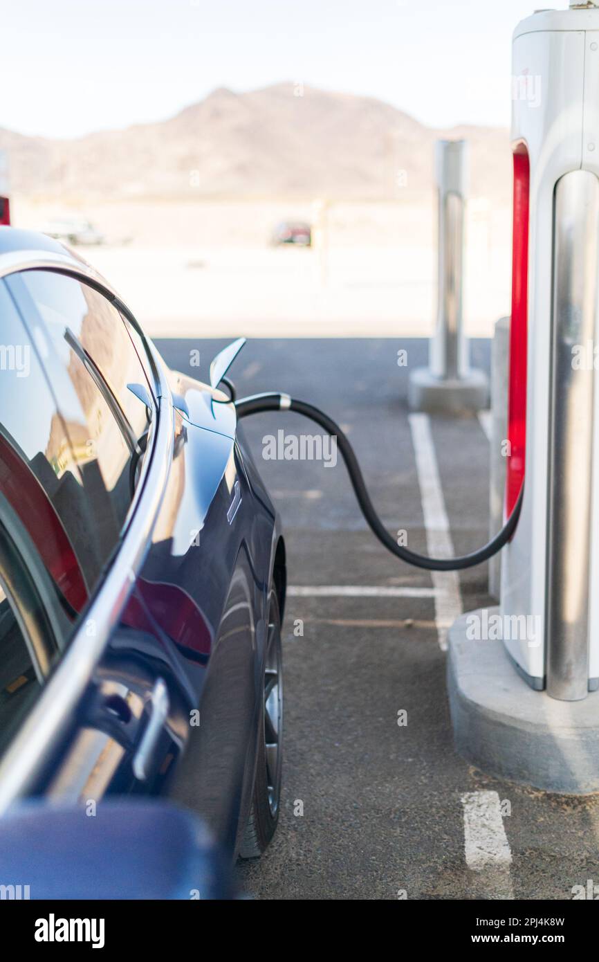 Tesla charging station Stock Photo Alamy