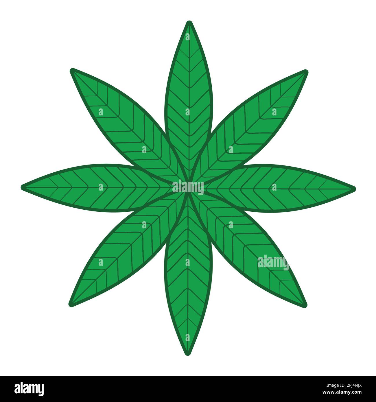 Cannabis leaf icon. Marijuana plant. Isolated design. Vector illustration Stock Vector