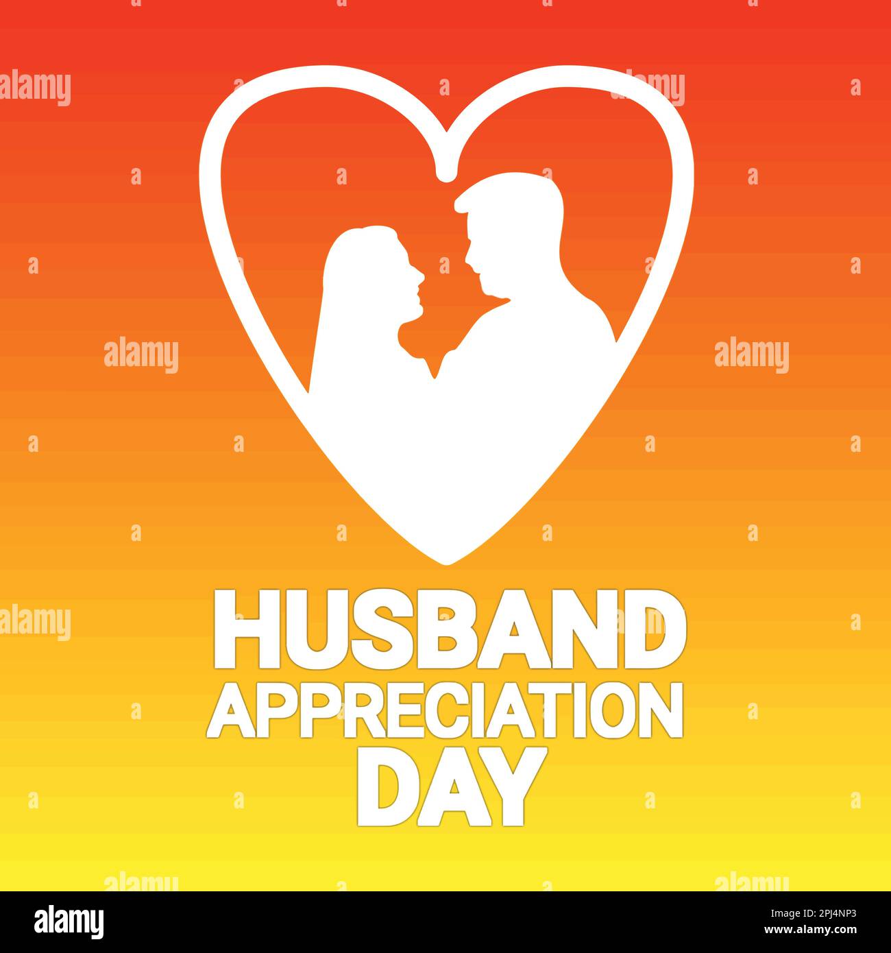 Husband Appreciation Day. Holiday concept. Template for background, banner, card, poster with text inscription. Vector  illustration Stock Vector