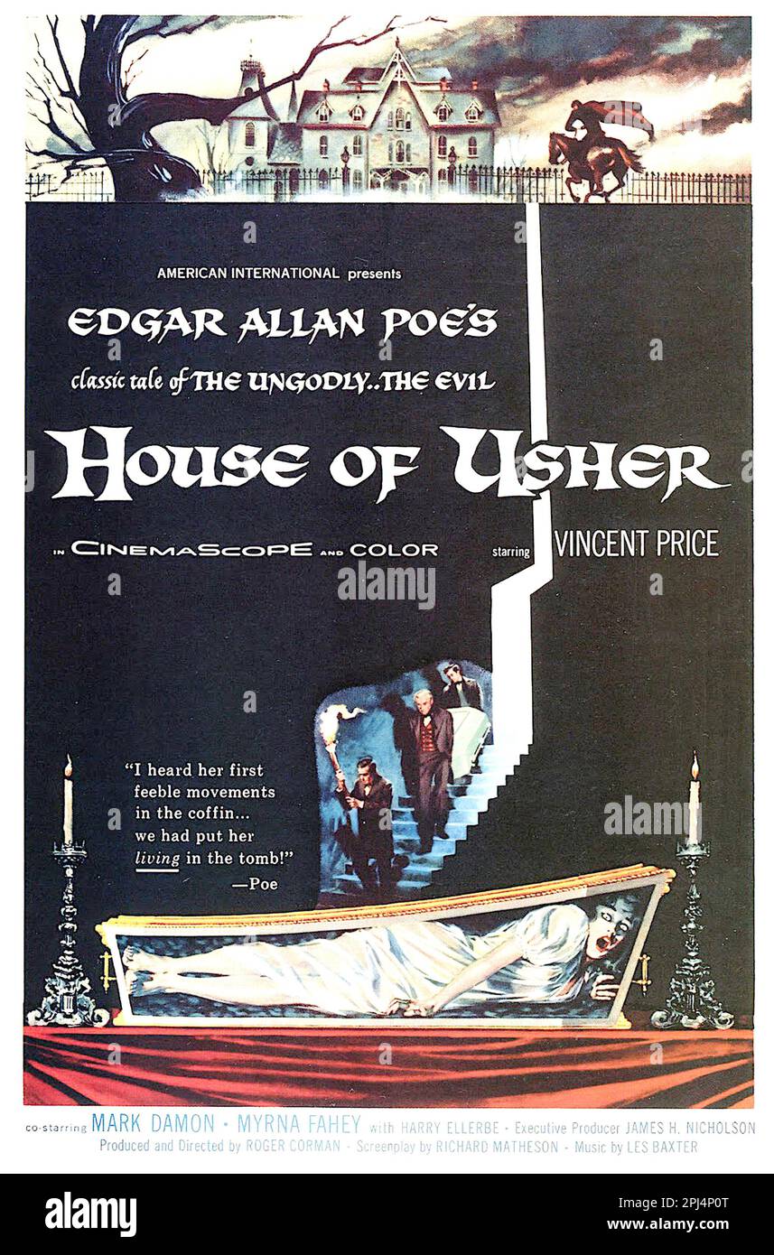 House of Usher Edgar Allan Poe 1960 Stock Photo Alamy
