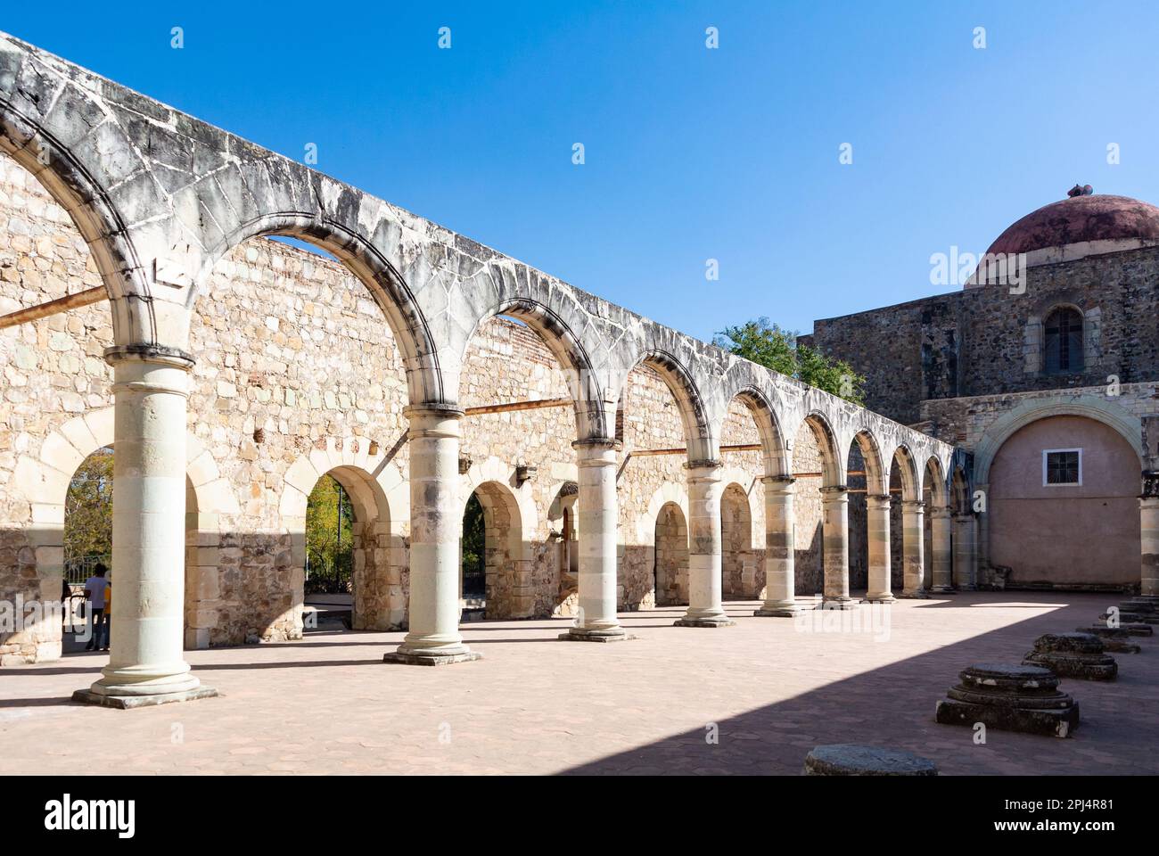 Cuilapan de Guerrero, Oaxaca, Mexico, The Ex-monastery of Santiago Apostolin Cuilapan de Guerrero Stock Photo