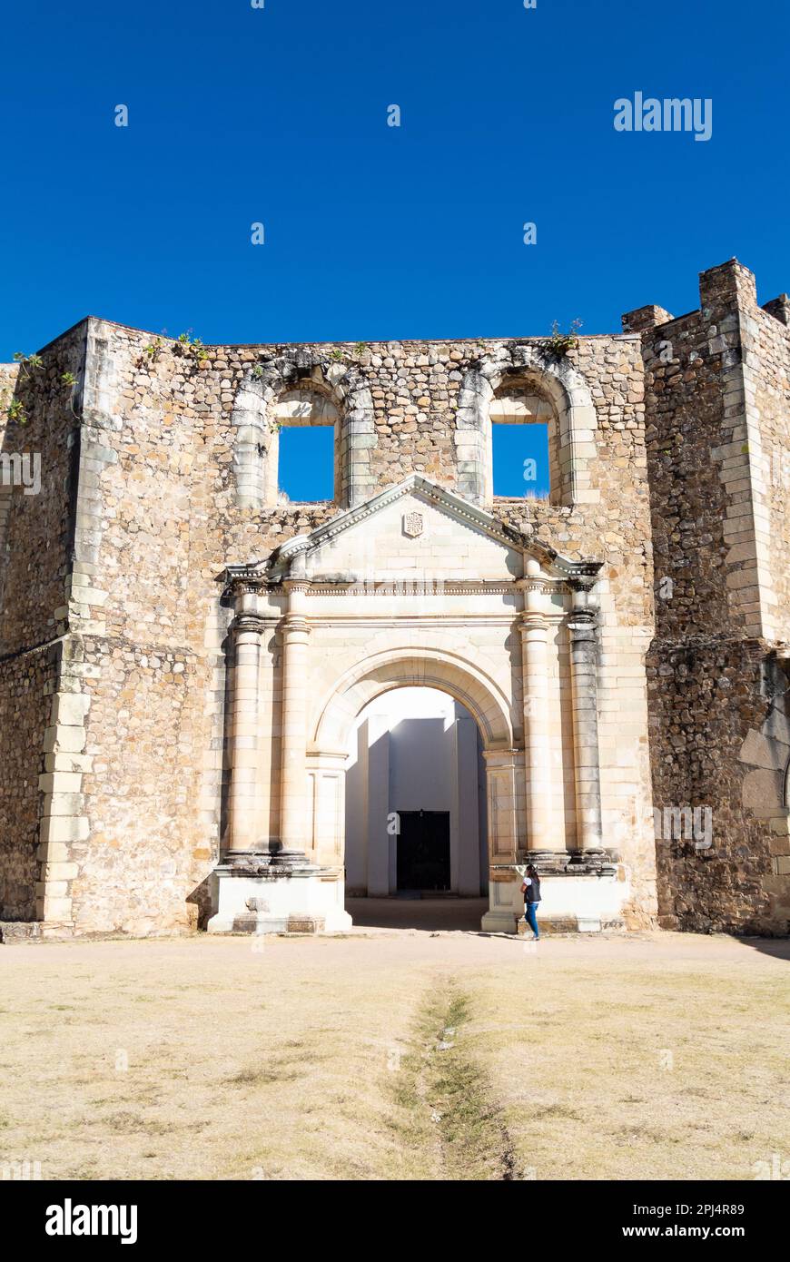 Cuilapan de Guerrero, Oaxaca, Mexico, The Ex-monastery of Santiago Apostolin Cuilapan de Guerrero Stock Photo