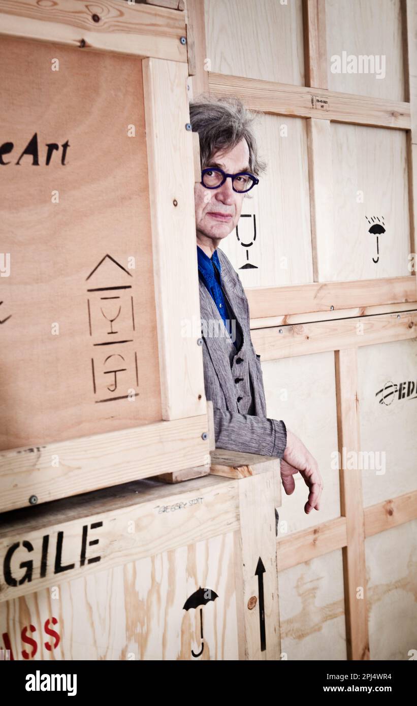 Wim Wenders, guionista y director de cine. Barcelona, fotografía del año 2013. Stock Photo