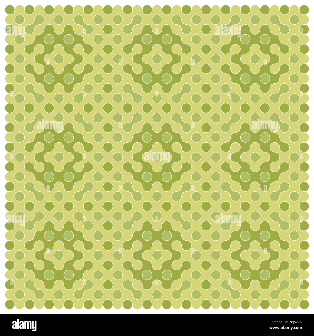 Random color rounded truchet tiling background illustration Stock Vector