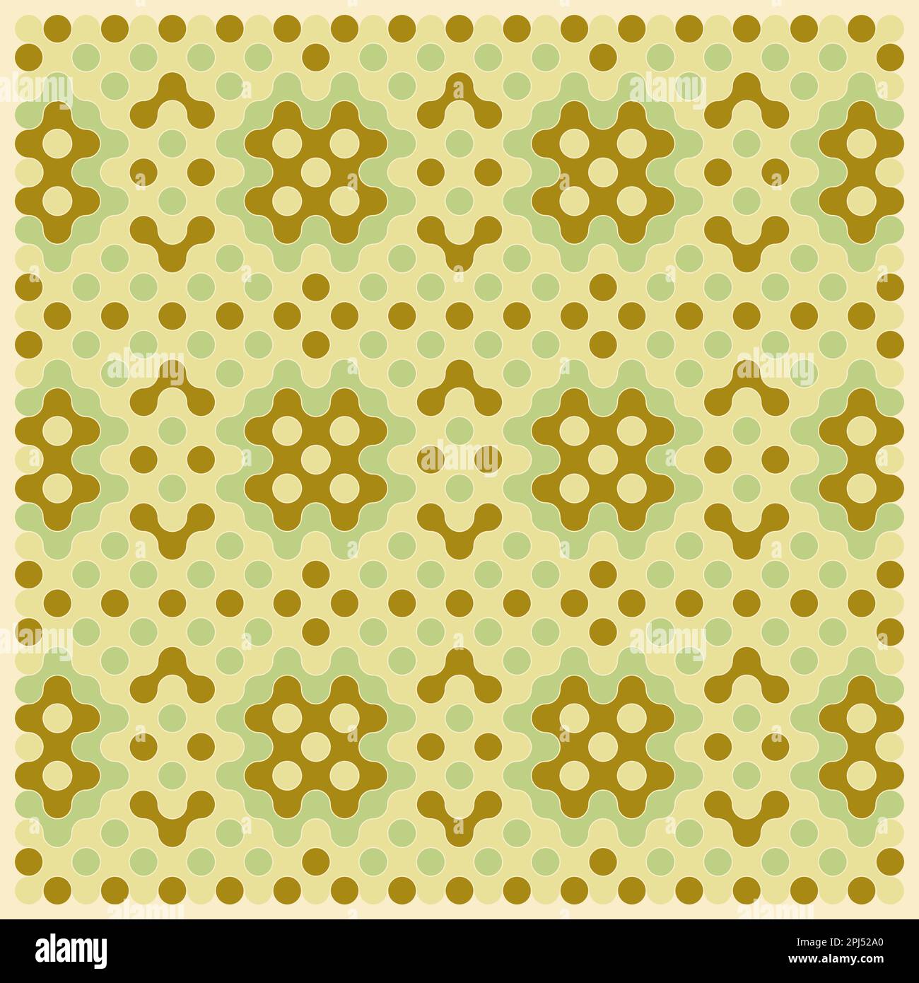 Random color rounded truchet tiling background illustration Stock Vector