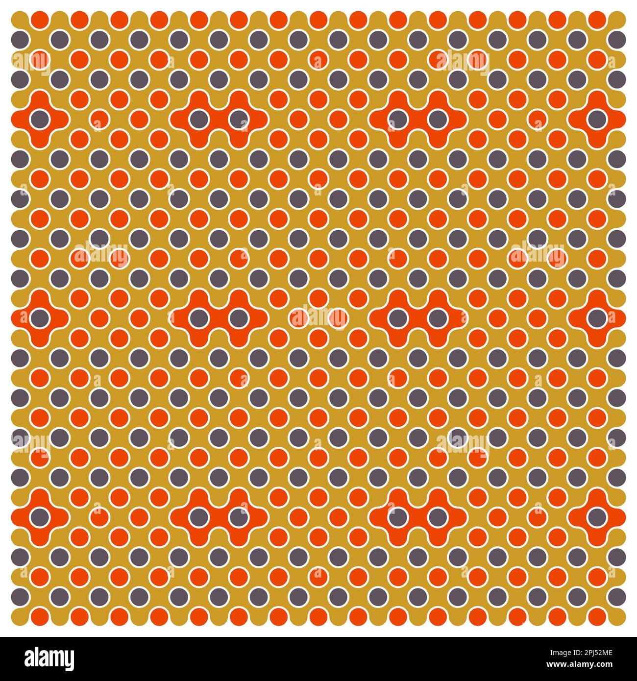Random color rounded truchet tiling background illustration Stock Vector