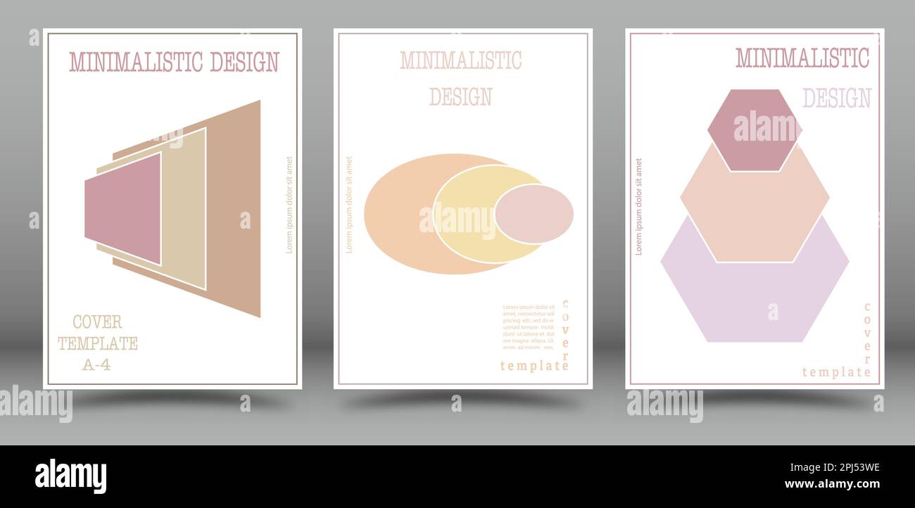 Layout of the book cover, brochures, booklets. A set of templates with ...