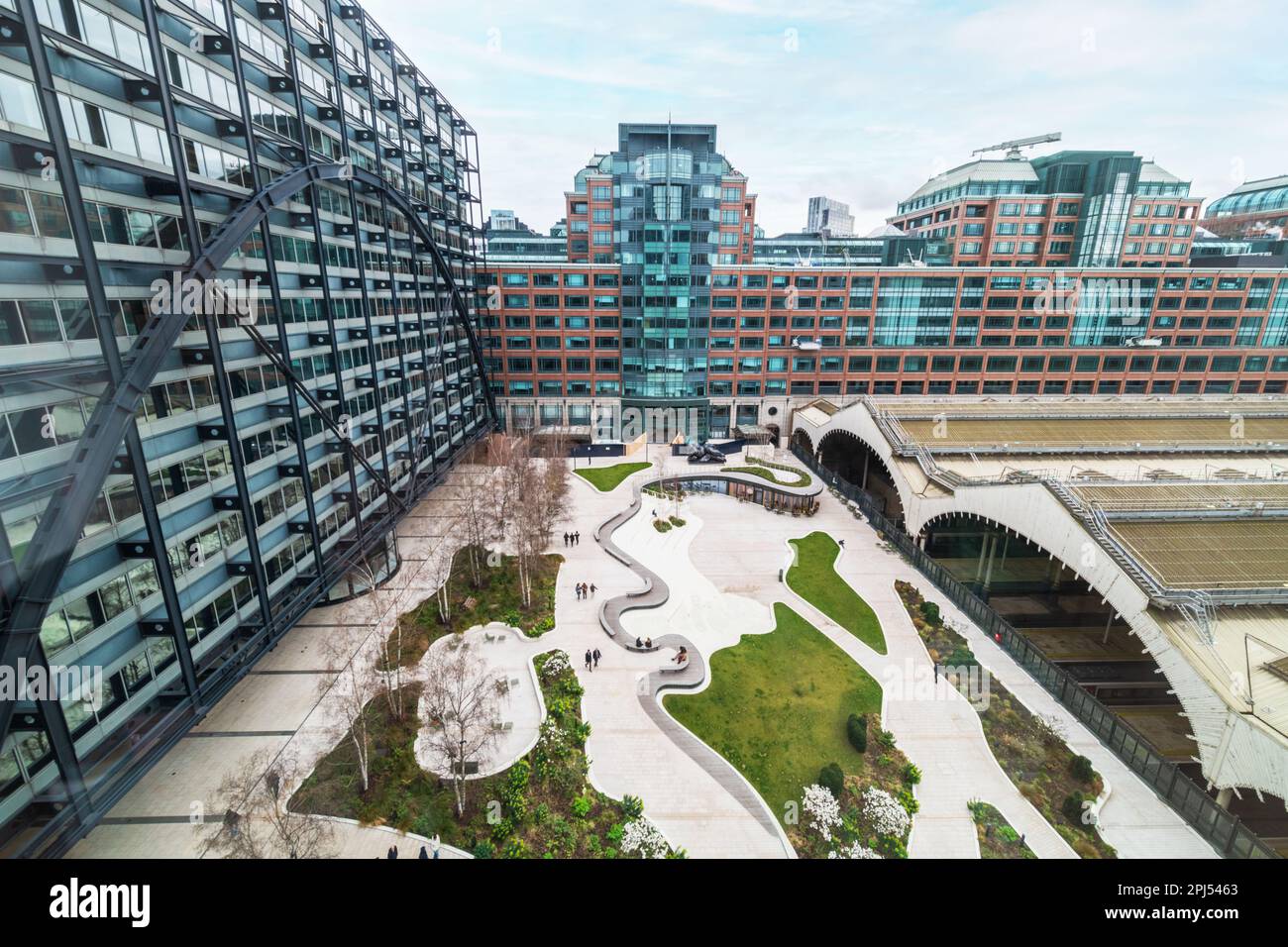 The new Exchange Square at Broadgate, London EC2. Stock Photo