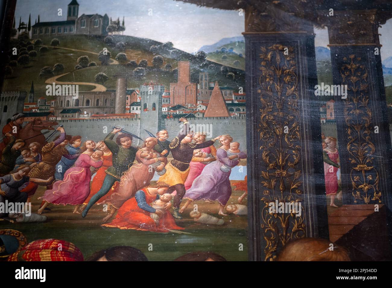 Massacre of the Innocents detail of Ghirlandaio's Adoration at Ospedale ...