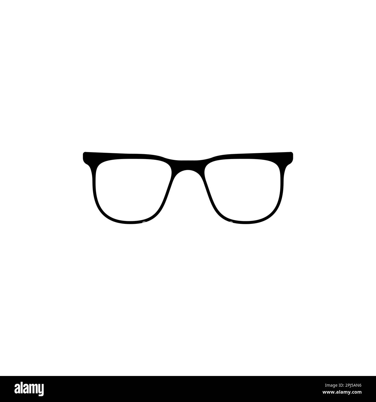 Sunglasses with black frames. Eyeglasses accessory to protect eyes Stock Vector