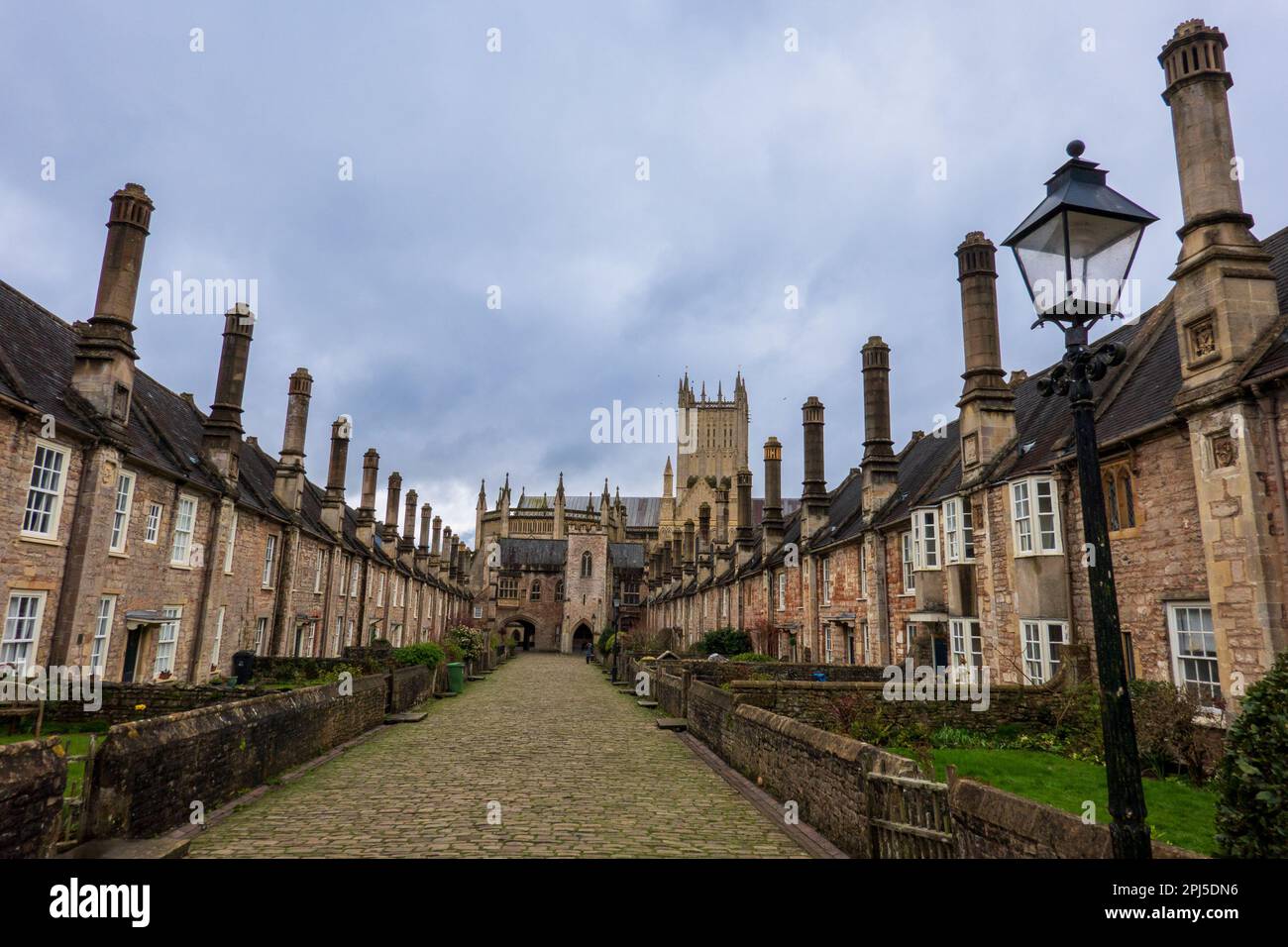 Wells Vicar's Close Stock Photo