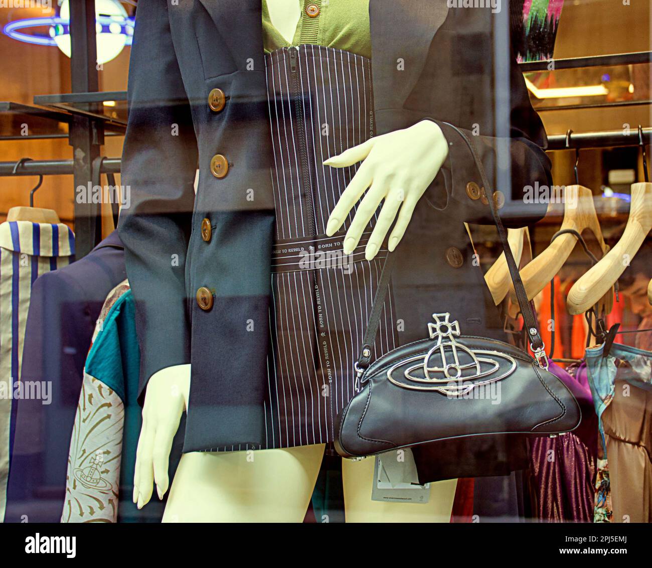 Vivienne Westwood designs iconic fashion Glasgow, Scotland, UK Stock