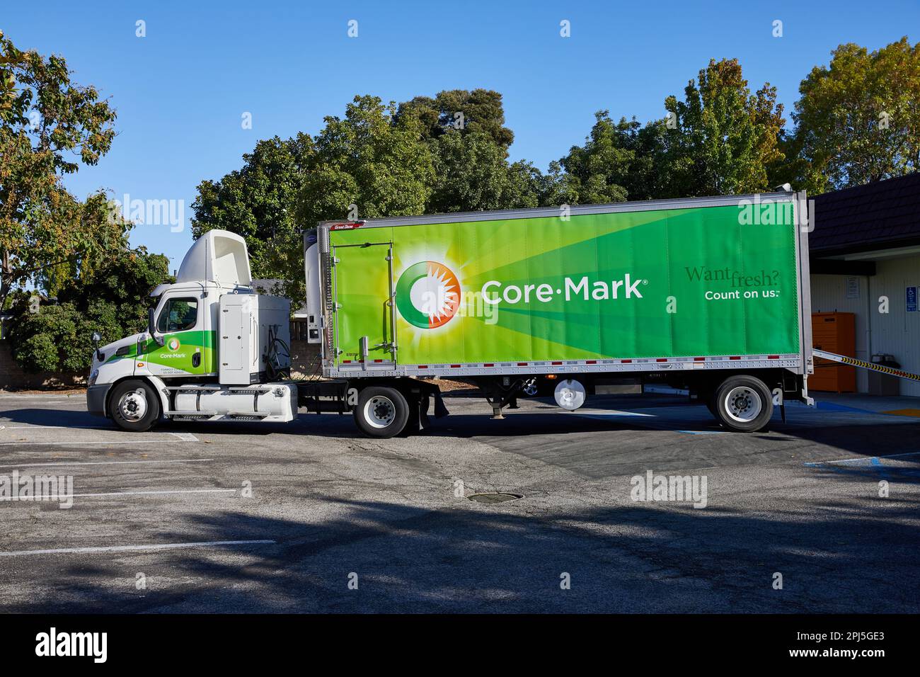 CoreMark truck; California, United States Stock Photo Alamy
